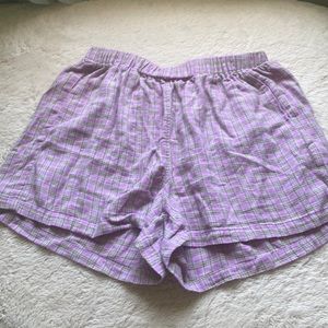 Brandy Melville purple & green shorts